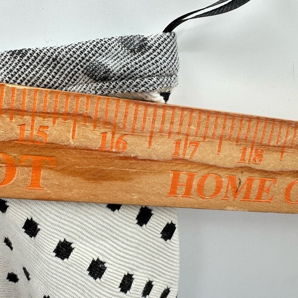 ANTHROPOLOGY Postage stamp white-black polka dot flowy woman swing summer tank M - Picture 9 of 11